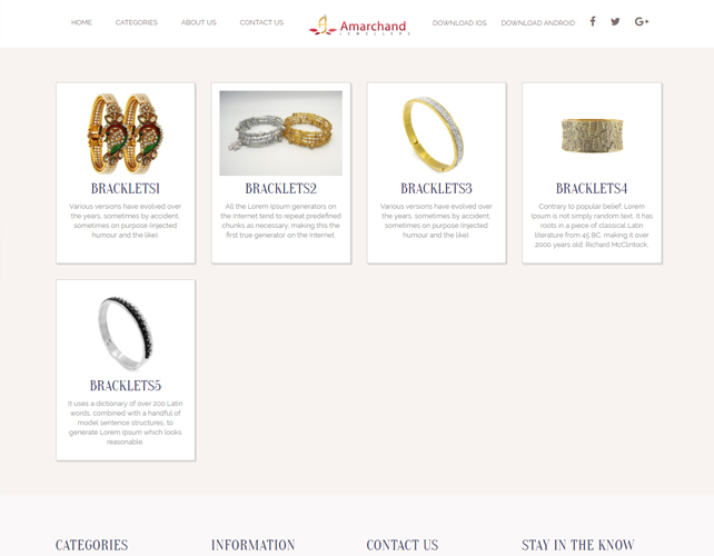 Jewellery Business Website Design